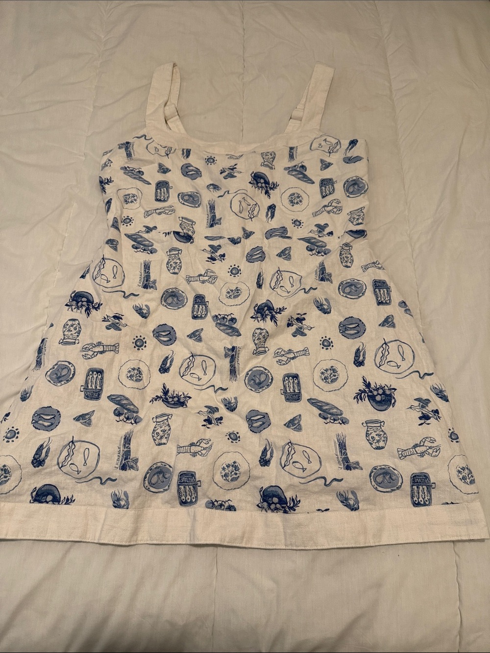 Abercrombie & Fitch Linen-Blend Wide Strap Mini Dress - Picture 10 of 15